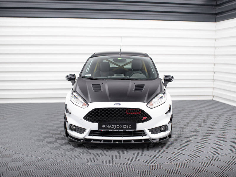 Maxton Design Front Splitter V.6 + Flaps Ford Fiesta ST Mk7 Facelift