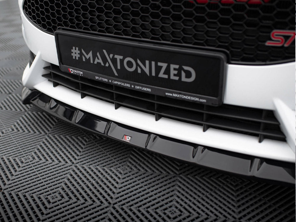 Maxton Design Front Splitter V.6 + Flaps Ford Fiesta ST Mk7 Facelift
