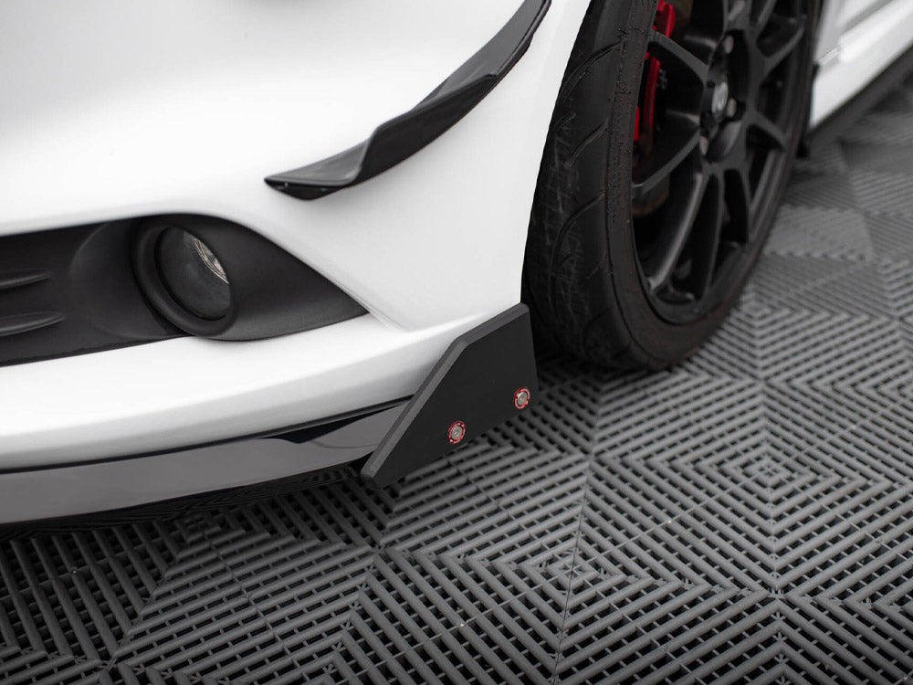 Maxton Design Front Splitter V.6 + Flaps Ford Fiesta ST Mk7 Facelift