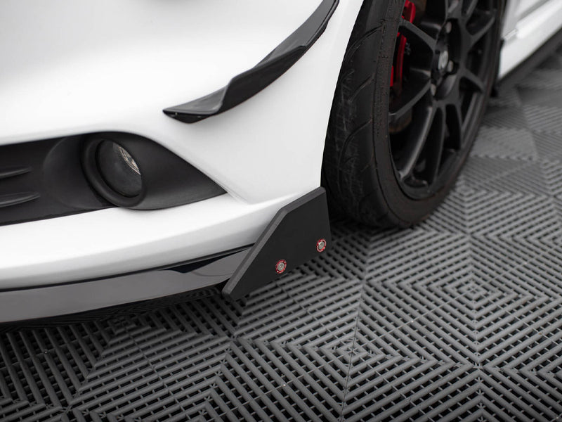 Maxton Design Front Splitter V.6 + Flaps Ford Fiesta ST Mk7 Facelift