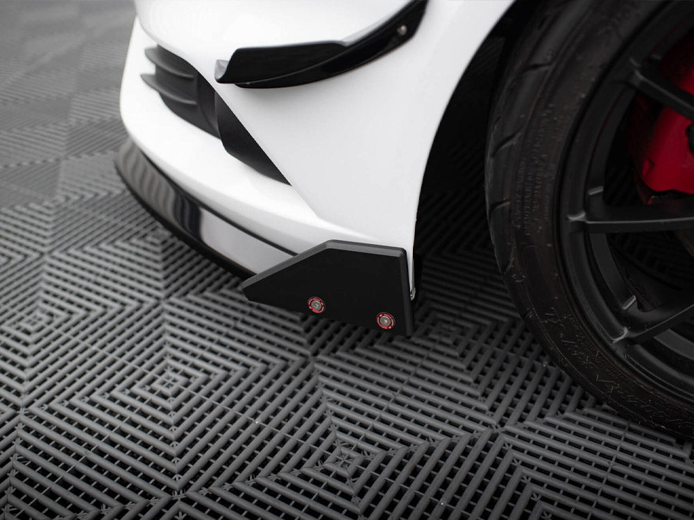 Maxton Design Front Splitter V.6 + Flaps Ford Fiesta ST Mk7 Facelift