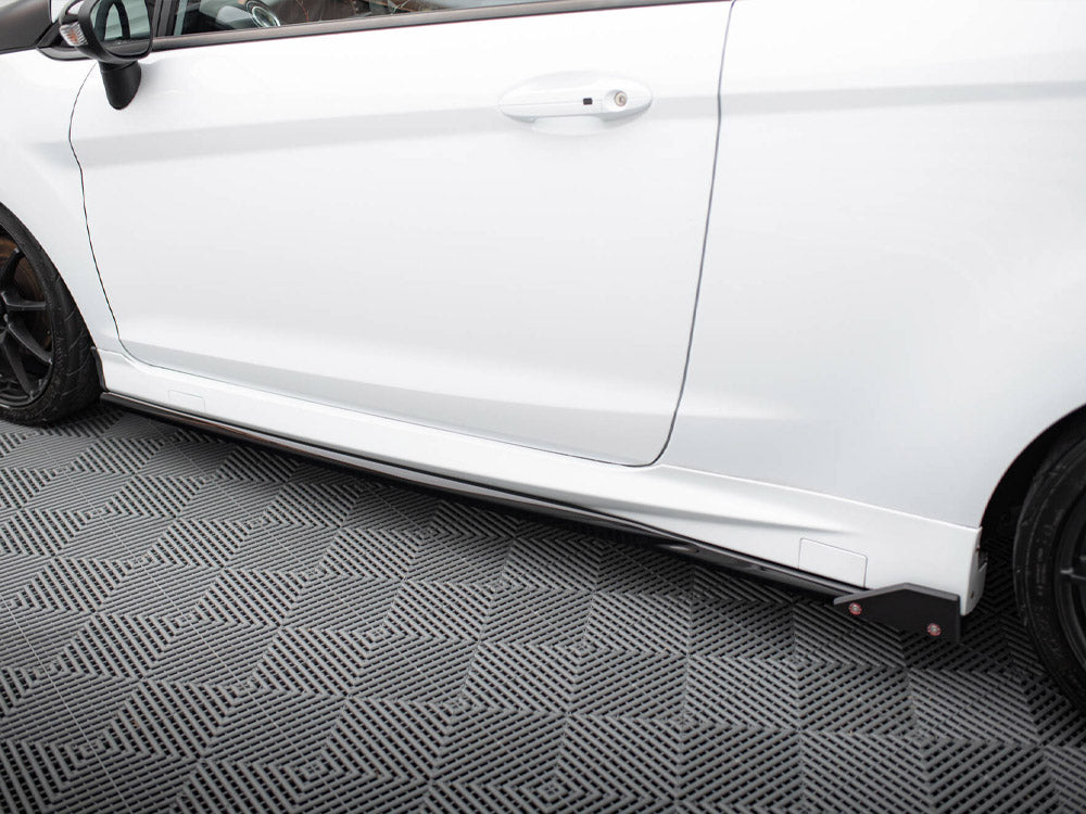 Maxton Design Side Skirts Diffusers V.4 + Flaps Ford Fiesta ST / ST-Line Mk7