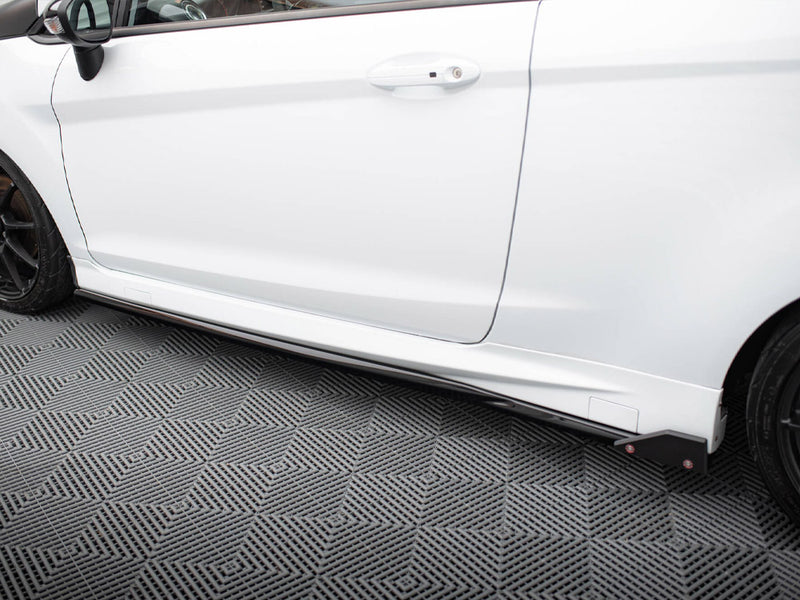 Maxton Design Side Skirts Diffusers V.4 + Flaps Ford Fiesta ST / ST-Line Mk7