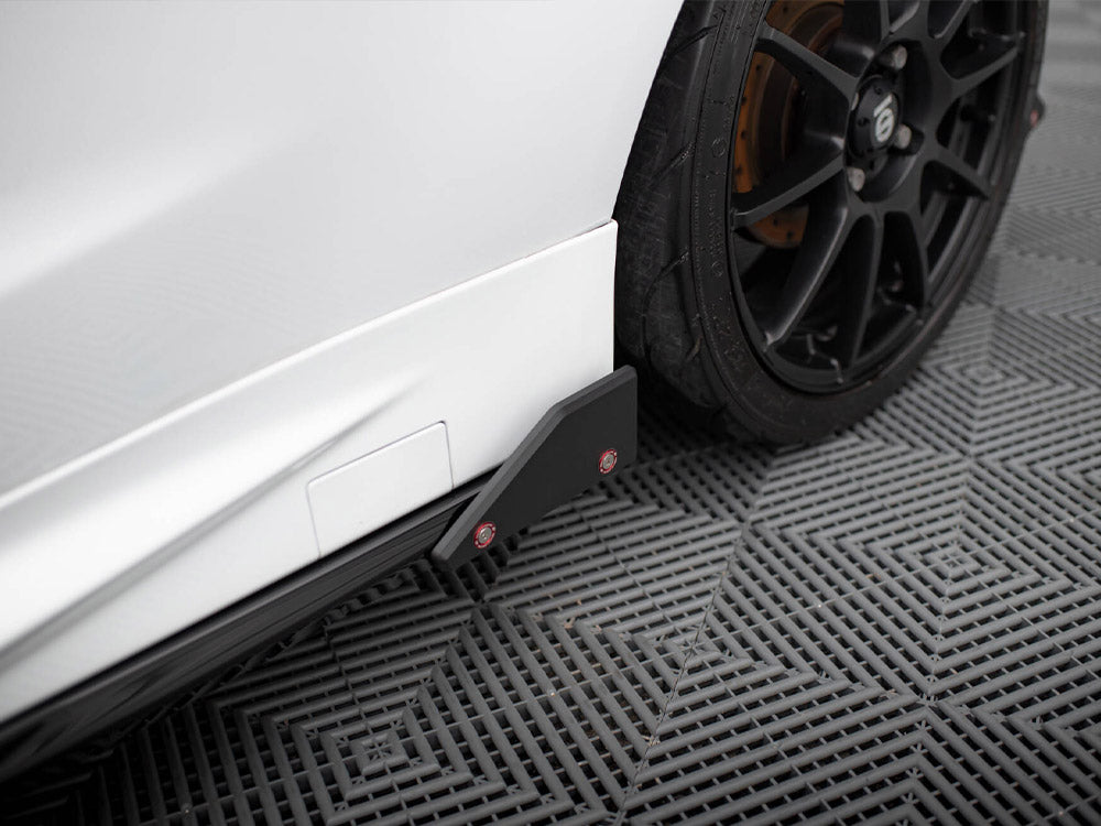 Maxton Design Side Skirts Diffusers V.4 + Flaps Ford Fiesta ST / ST-Line Mk7