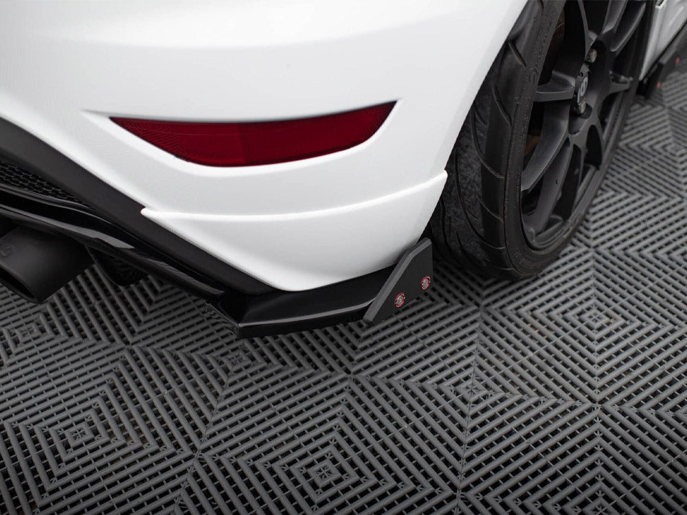 Maxton Design Rear Side Splitters V.3 + Flaps Ford Fiesta ST Mk7 Facelift