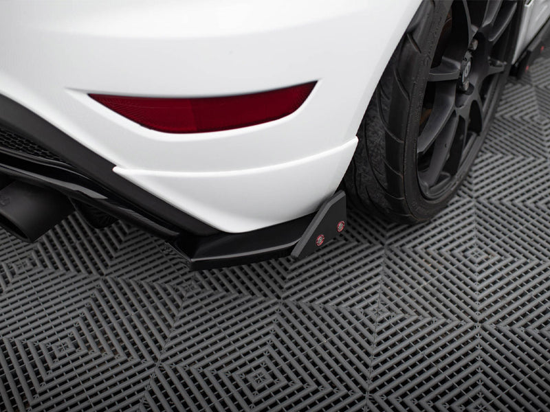 Maxton Design Rear Side Splitters V.3 + Flaps Ford Fiesta ST Mk7 Facelift