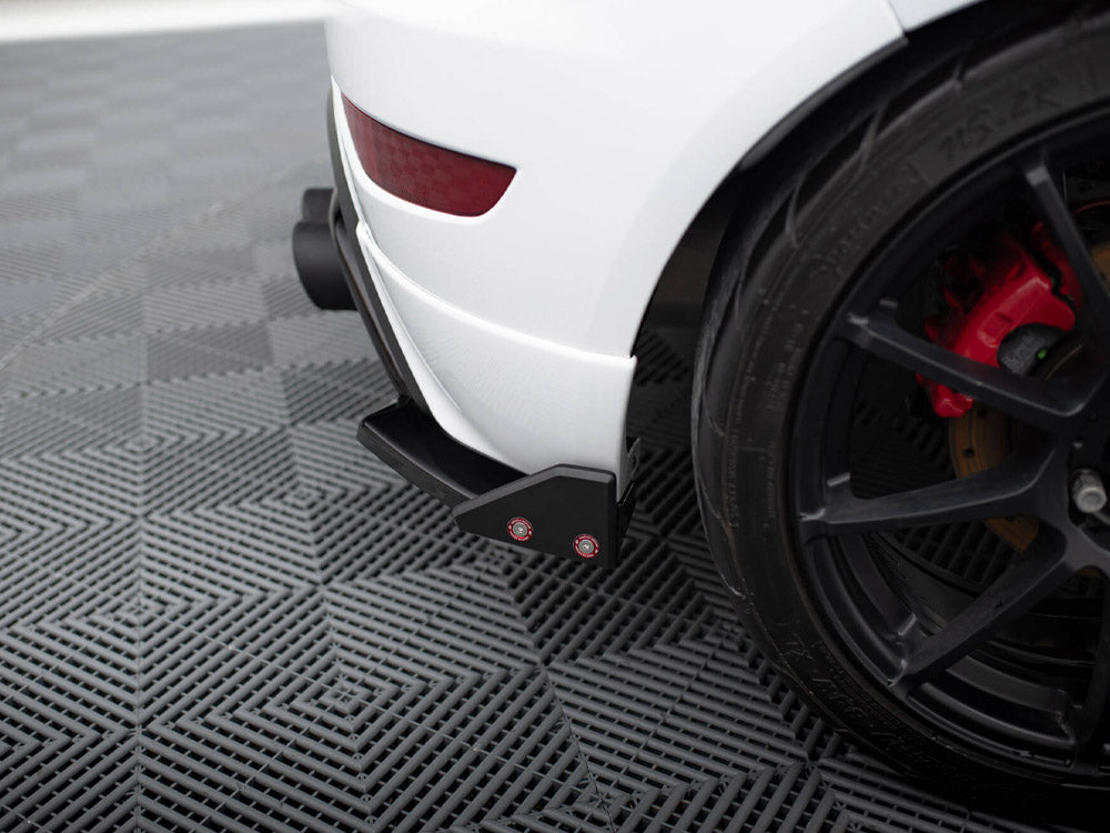 Maxton Design Rear Side Splitters V.3 + Flaps Ford Fiesta ST Mk7 Facelift