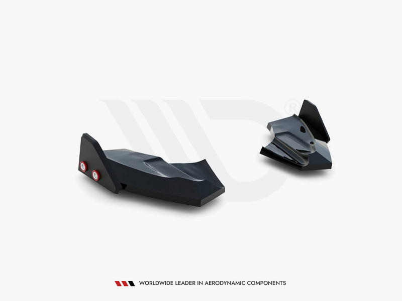 Maxton Design Rear Side Splitters V.3 + Flaps Ford Fiesta ST Mk7 Facelift