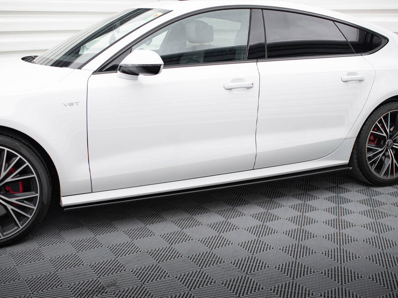 Maxton Design Side Skirts Diffusers Audi S7 / A7 S-Line C7 FL
