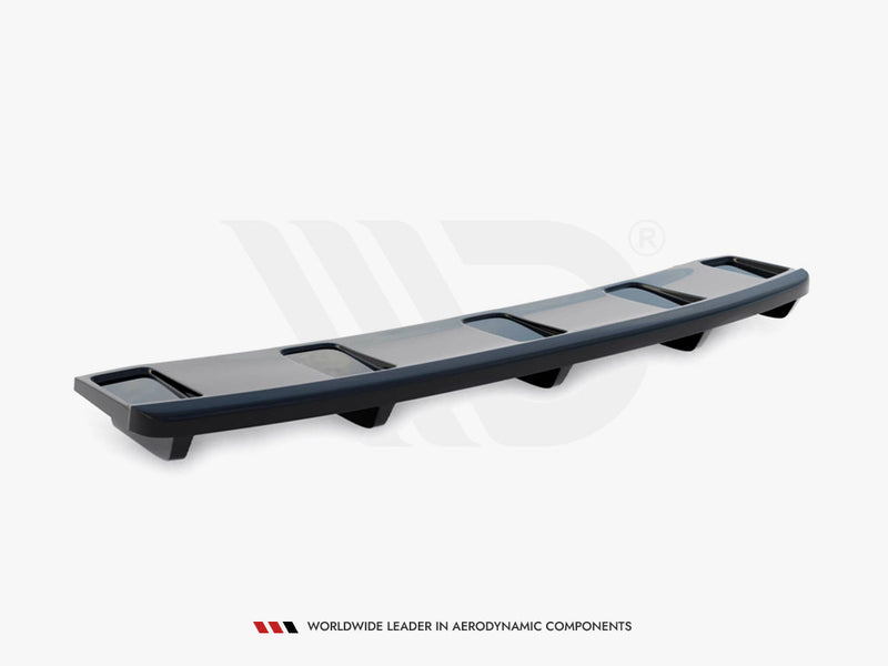 Maxton Design Central Rear Splitter (Vertical Bars) Audi A7 S-Line Facelift
