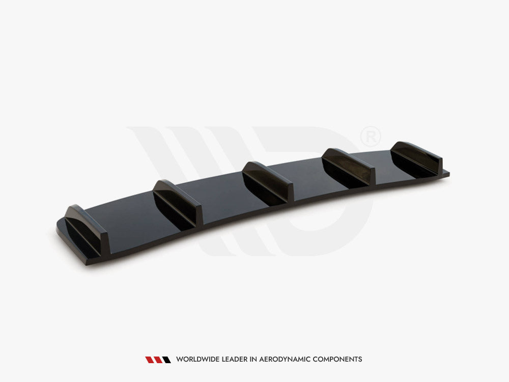 Maxton Design Central Rear Splitter (Vertical Bars) Audi A7 S-Line Facelift