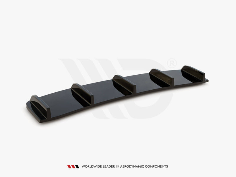 Maxton Design Central Rear Splitter (Vertical Bars) Audi A7 S-Line Facelift