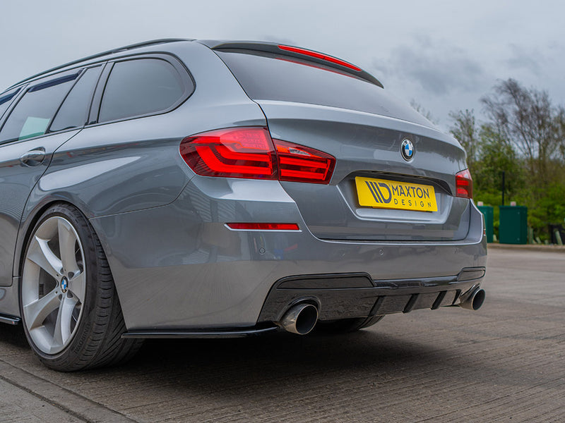 Maxton Design Rear Side Splitters Bmw 5 F11 M-pack (Fits TWO Single Exhaust Ends)