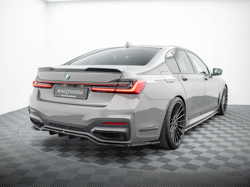 Maxton Design Rear Splitter (Vertical Bars) V.2 BMW 7 M-Pack G11 / G12 Facelift