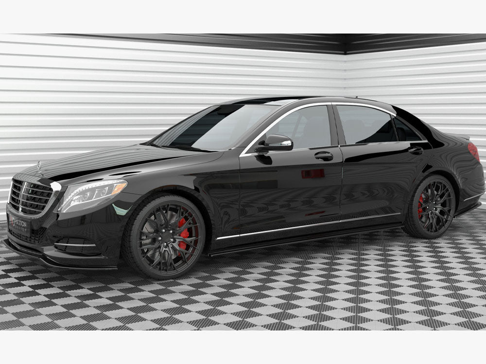 Maxton Design Side Skirts Diffusers Mercedes-Benz S Long W222