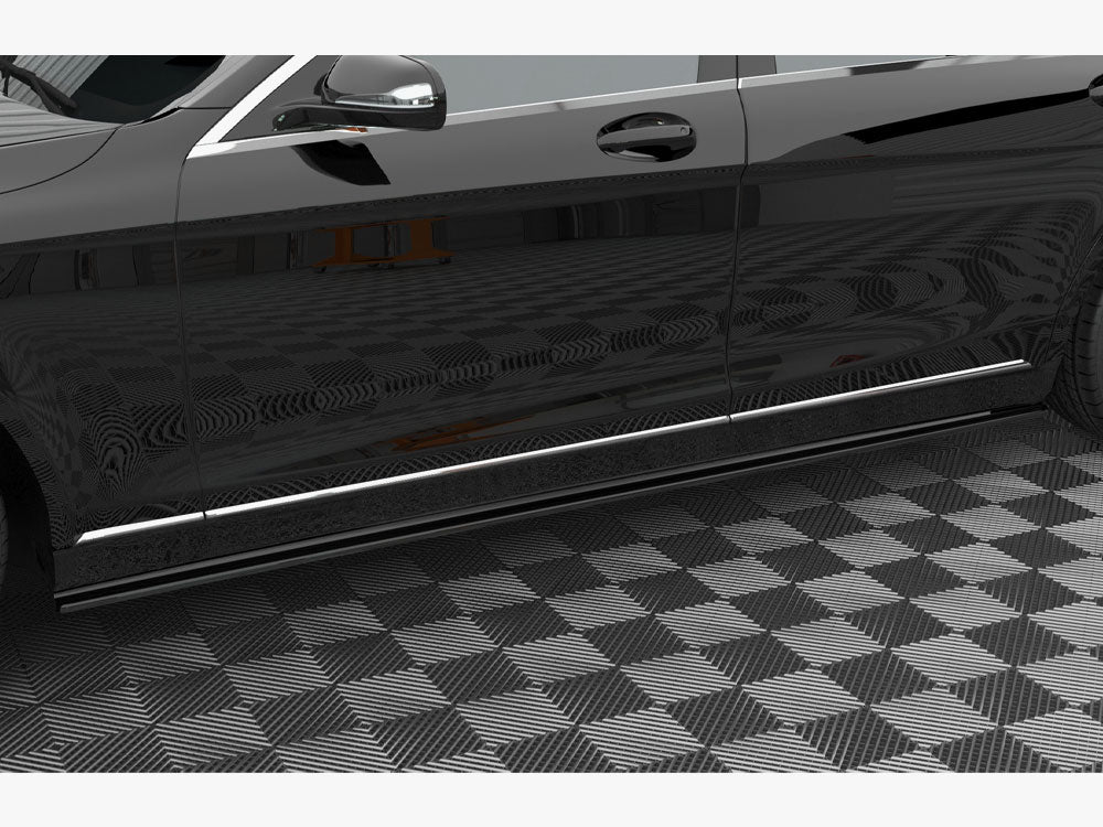 Maxton Design Side Skirts Diffusers Mercedes-Benz S Long W222