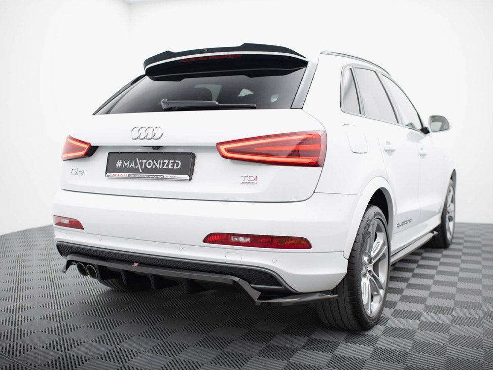 Maxton Design Rear Splitter (Vertical Bars) Audi Q3 S-Line 8U