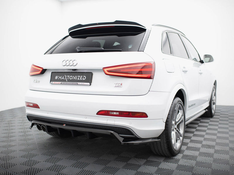 Maxton Design Rear Splitter (Vertical Bars) Audi Q3 S-Line 8U