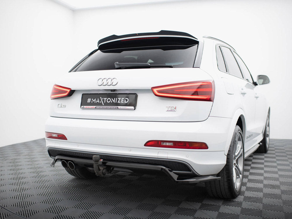 Maxton Design Rear Splitter (Vertical Bars) Audi Q3 S-Line 8U