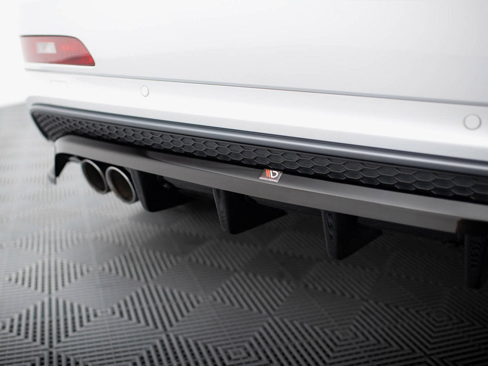 Maxton Design Rear Splitter (Vertical Bars) Audi Q3 S-Line 8U
