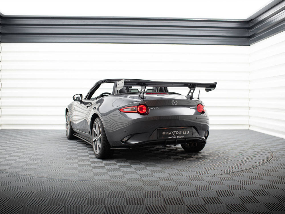 Maxton Design Carbon Spoiler With Internal Brackets Uprights Mazda MX-5 ND (Mk4)