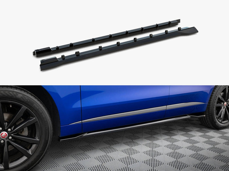 Maxton Design Side Skirts Diffusers Jaguar F-Pace R-Sport Mk1