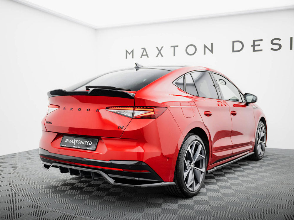 Maxton Design Rear Splitter (Vertical Bars) Skoda Enyaq Coupe iV