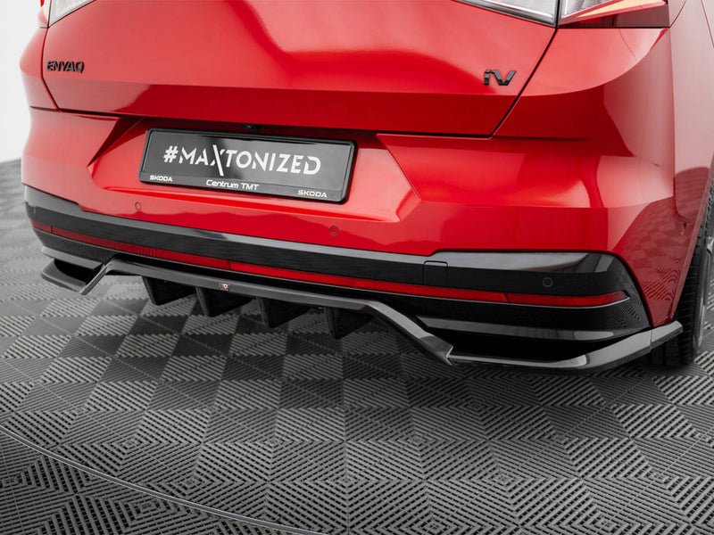 Maxton Design Rear Splitter (Vertical Bars) Skoda Enyaq Coupe iV