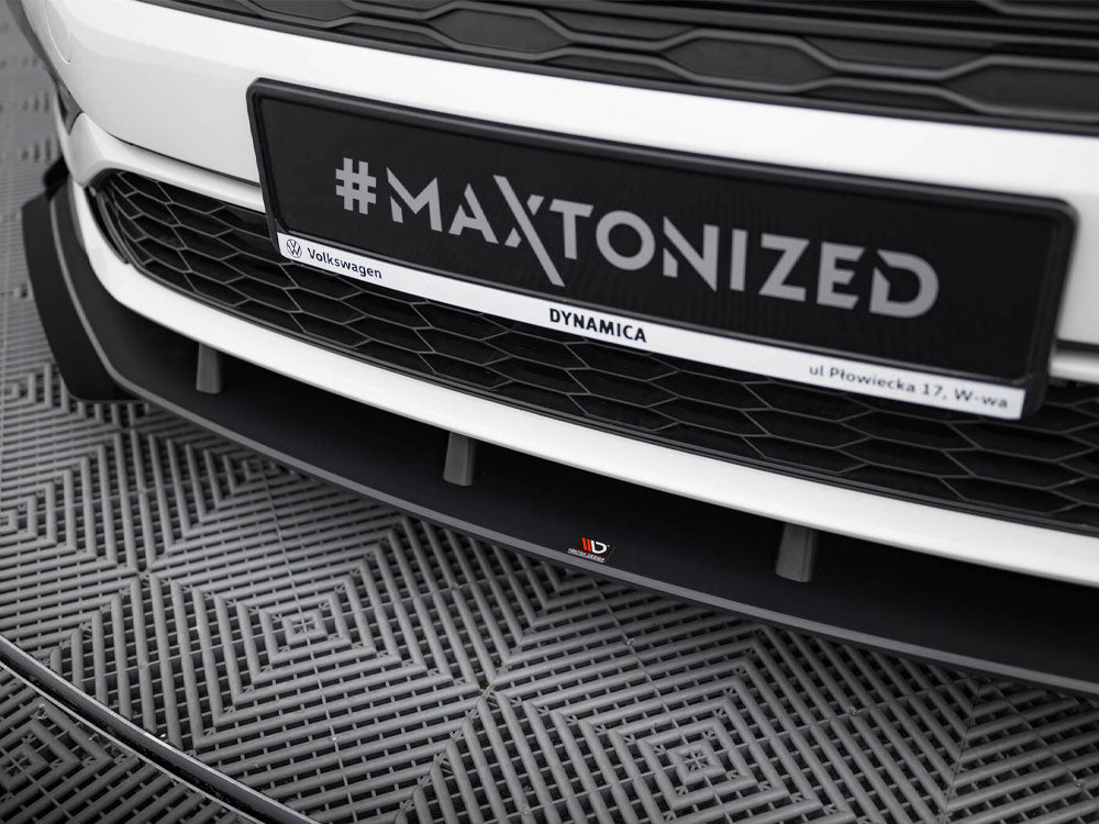 Maxton Design Street PRO Front Splitter + Flaps Volkswagen Jetta GLI Mk7
