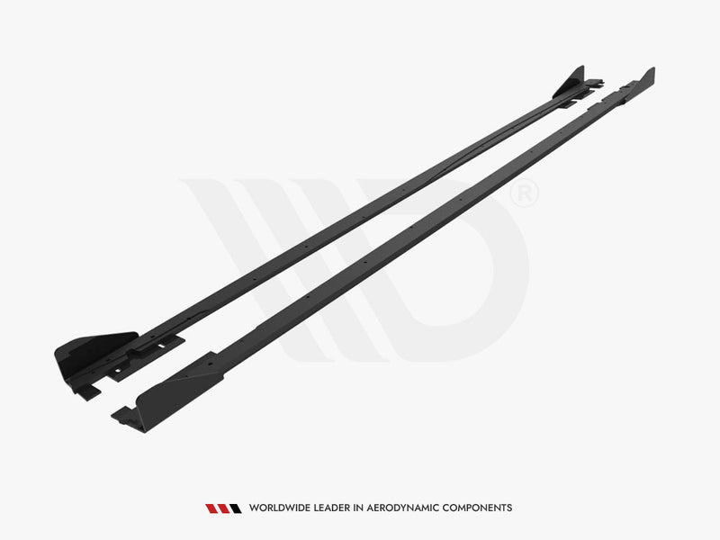 Maxton Design Street PRO Side Skirts Diffusers + Flaps Volkswagen Jetta GLI Mk7
