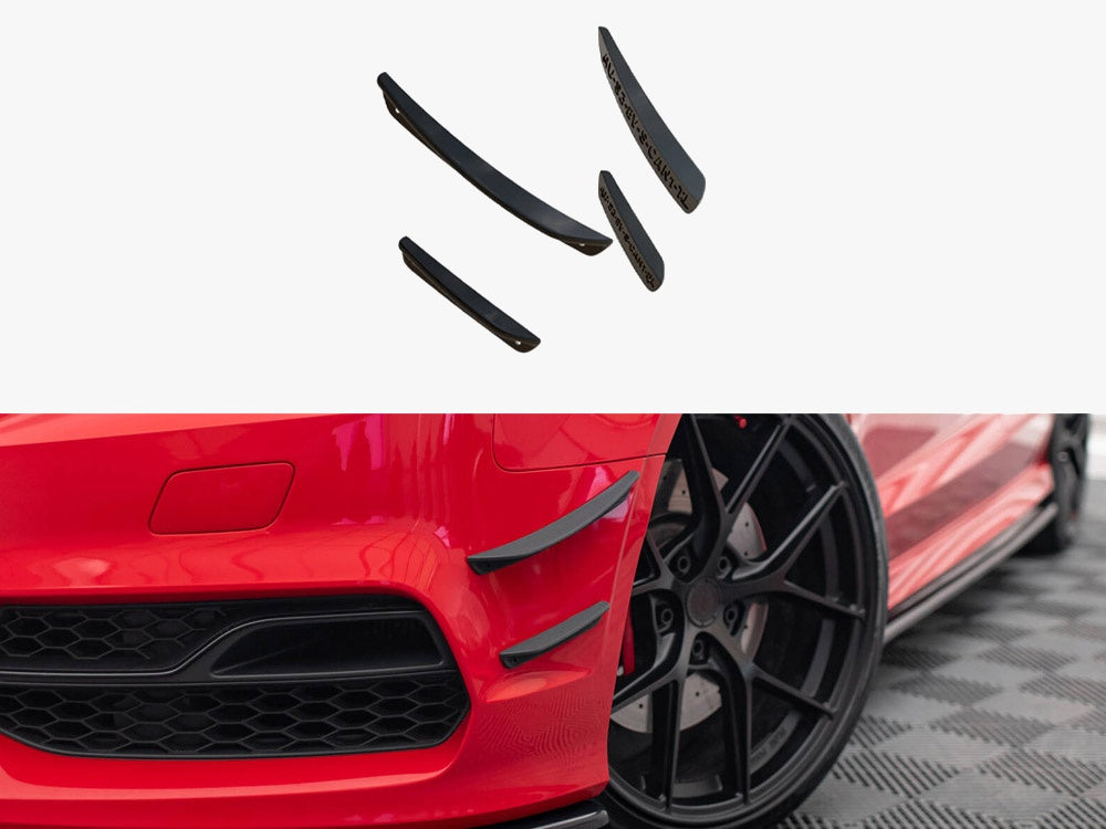 Maxton Design Front Bumper Wings (Canards) Audi S3 / A3 S-Line 8V Sedan / Cabrio