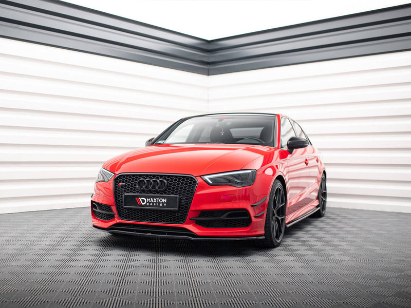 Maxton Design Front Bumper Wings (Canards) Audi S3 / A3 S-Line 8V Sedan / Cabrio