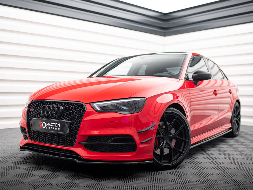 Maxton Design Front Bumper Wings (Canards) Audi S3 / A3 S-Line 8V Sedan / Cabrio