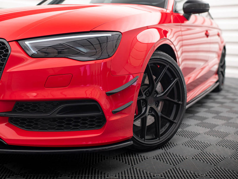 Maxton Design Front Bumper Wings (Canards) Audi S3 / A3 S-Line 8V Sedan / Cabrio