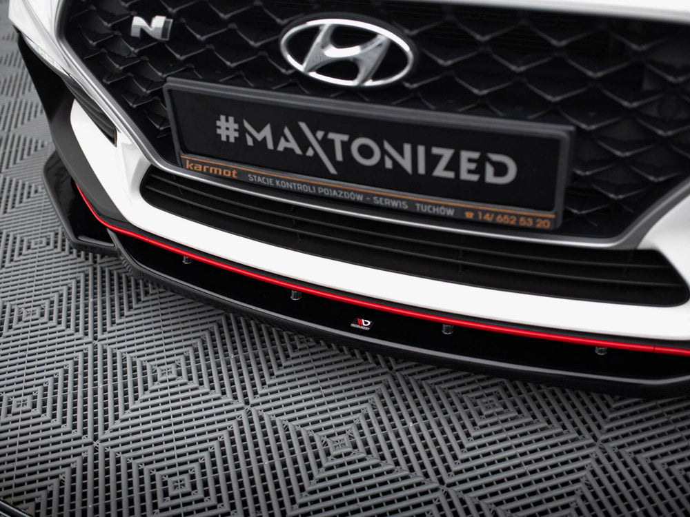 Maxton Design Front Splitter V.4 Hyundai I30 N Mk3 Hatchback / Fastback