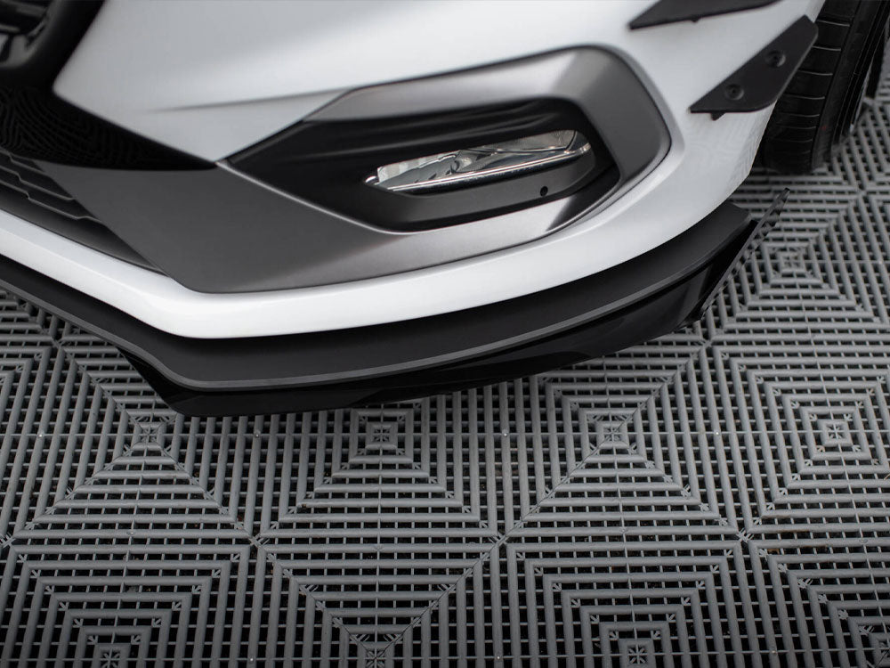 Maxton Design Street PRO Front Splitter + Flaps Ford Fiesta Mk8 ST / ST-Line