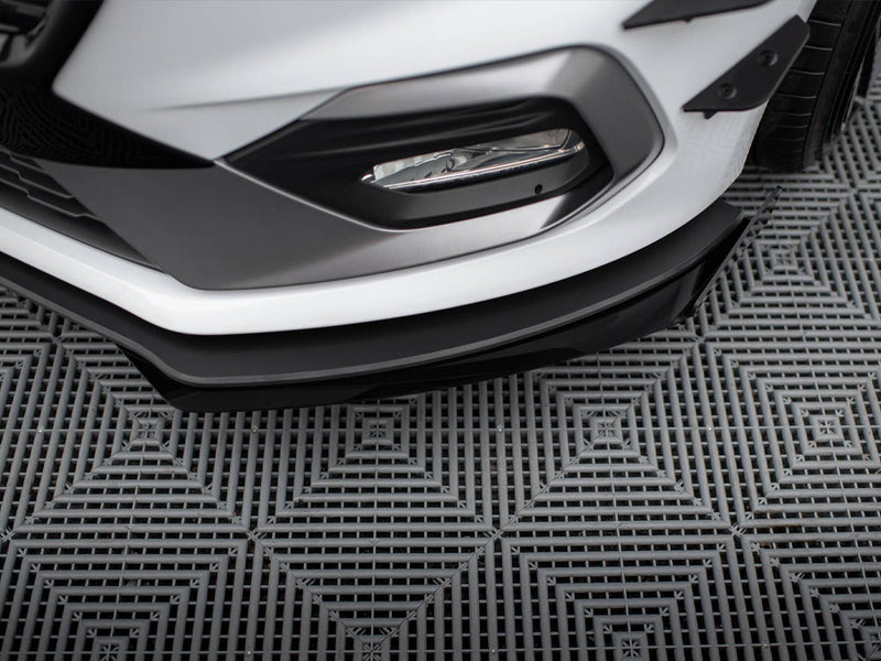 Maxton Design Street PRO Front Splitter + Flaps Ford Fiesta Mk8 ST / ST-Line