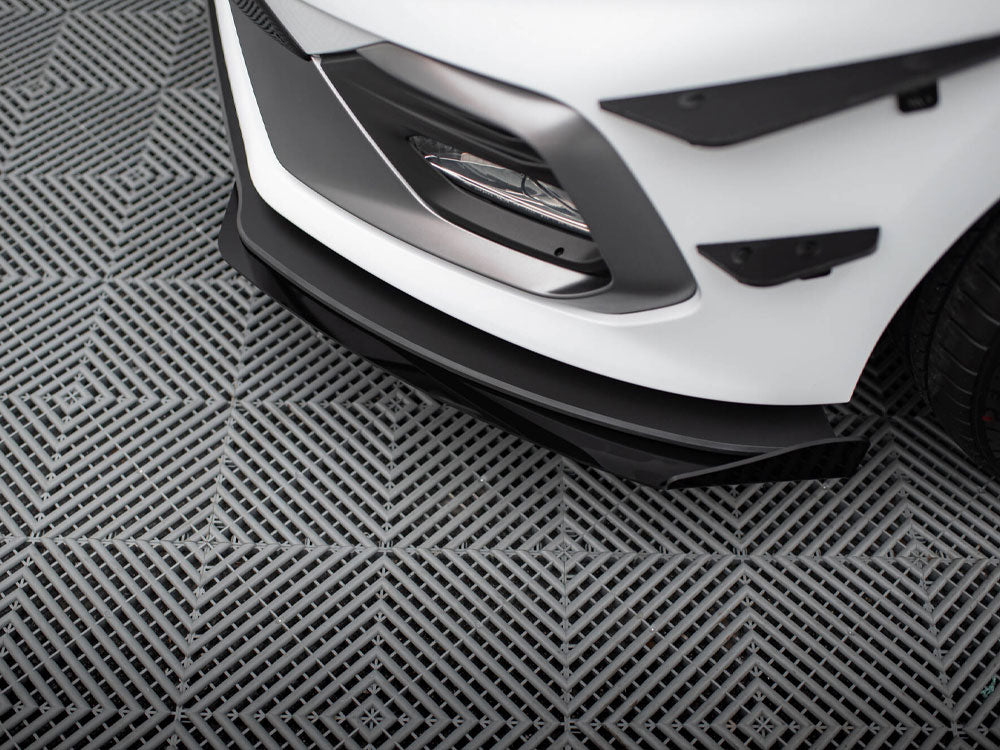 Maxton Design Street PRO Front Splitter + Flaps Ford Fiesta Mk8 ST / ST-Line