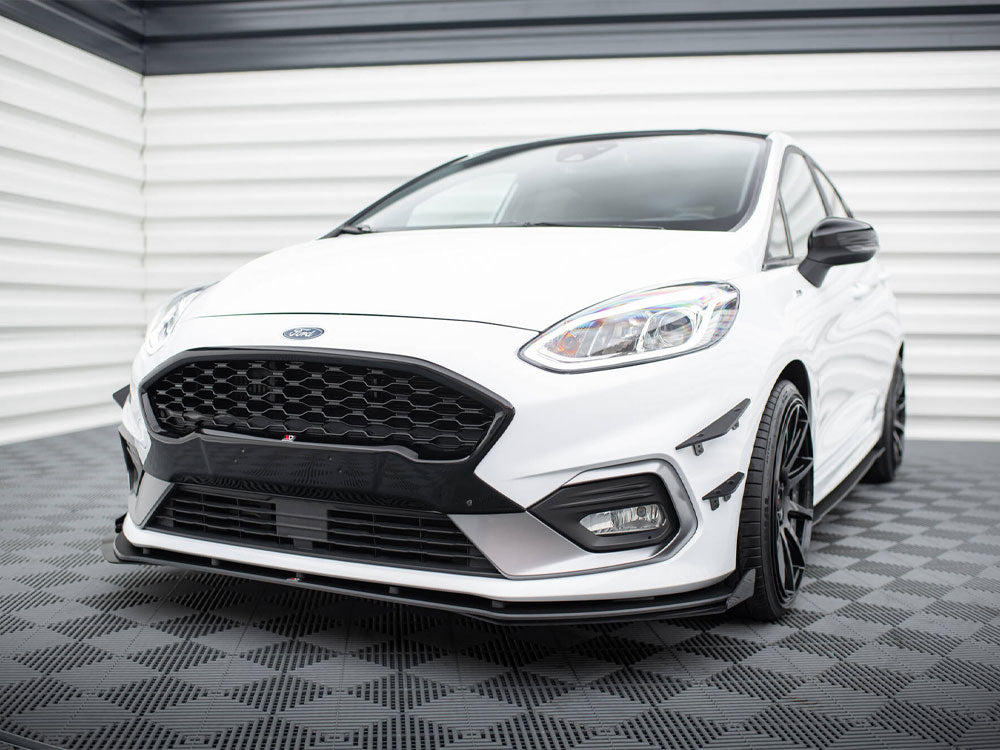 Maxton Design Front Splitter V.4 + Flaps Ford Fiesta ST / ST-Line Mk8