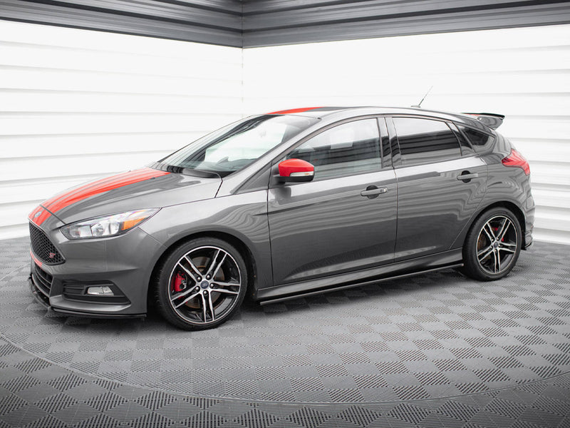 Maxton Design Side Skirts Diffusers Ford Focus ST / ST-Line Mk3 / Mk3 FL Hatchback / Estate