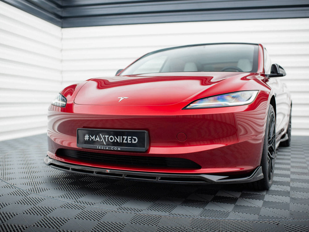 Maxton Design Front Splitter V.1 Tesla Model 3 FL Project Highland