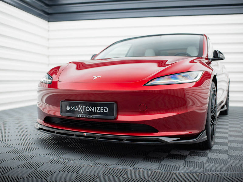 Maxton Design Front Splitter V.1 Tesla Model 3 FL Project Highland
