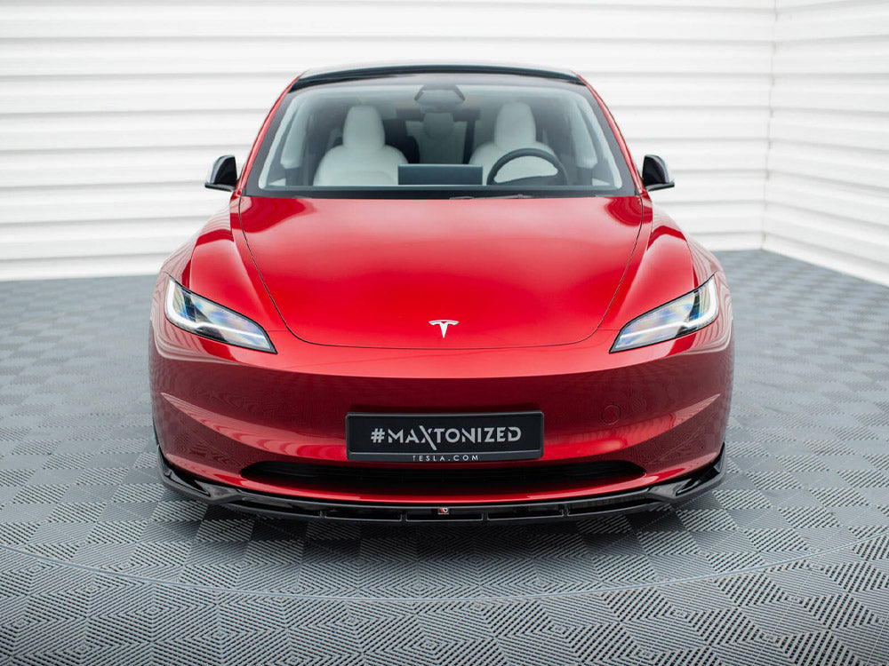 Maxton Design Front Splitter V.1 Tesla Model 3 FL Project Highland