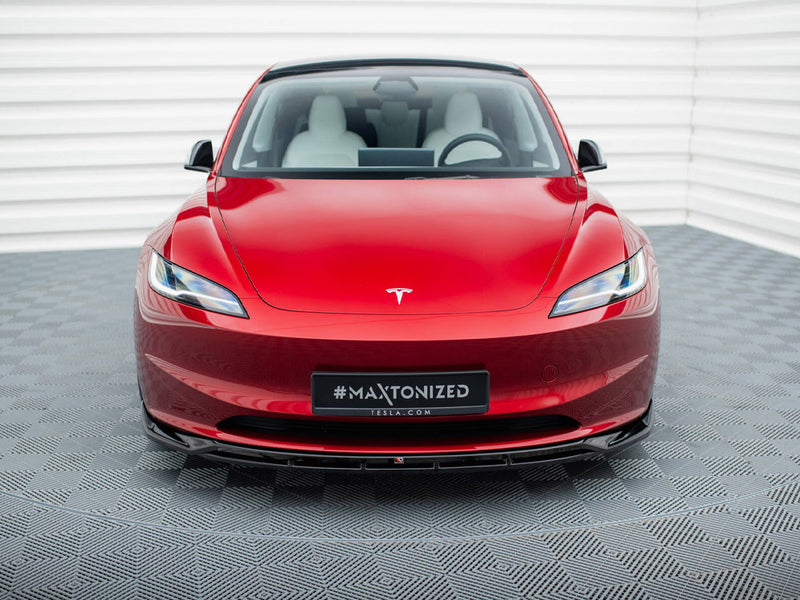 Maxton Design Front Splitter V.1 Tesla Model 3 FL Project Highland