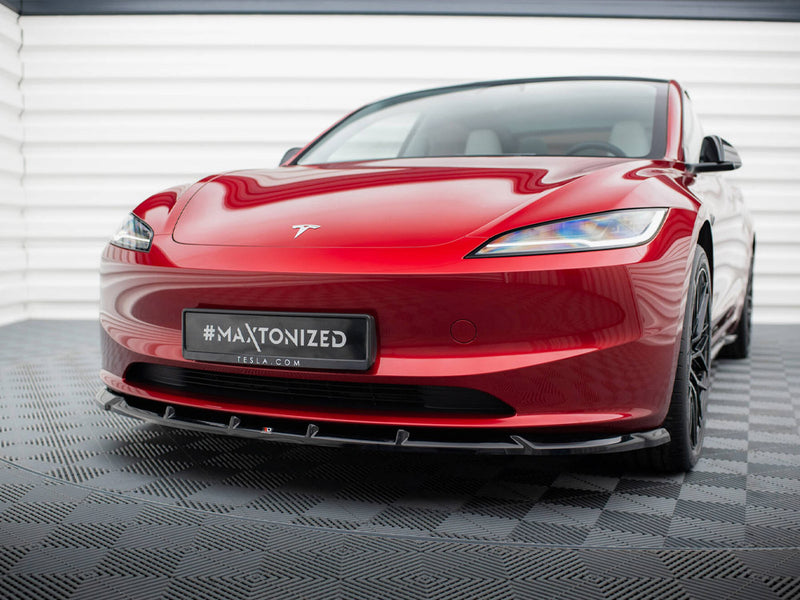 Maxton Design Front Splitter V.2 Tesla Model 3 FL Project Highland