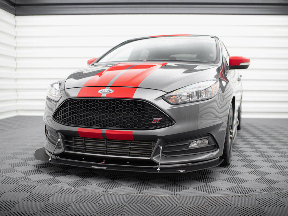 Maxton Design Hybrid Front Splitter V.1 Ford Focus ST Mk3 FL