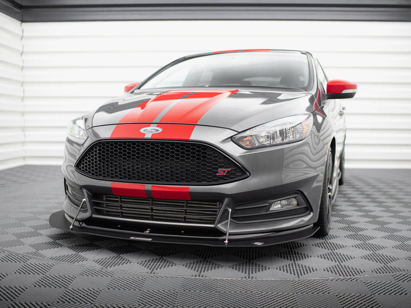 Maxton Design Hybrid Front Splitter V.1 Ford Focus ST Mk3 FL