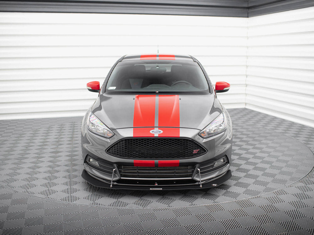 Maxton Design Hybrid Front Splitter V.1 Ford Focus ST Mk3 FL