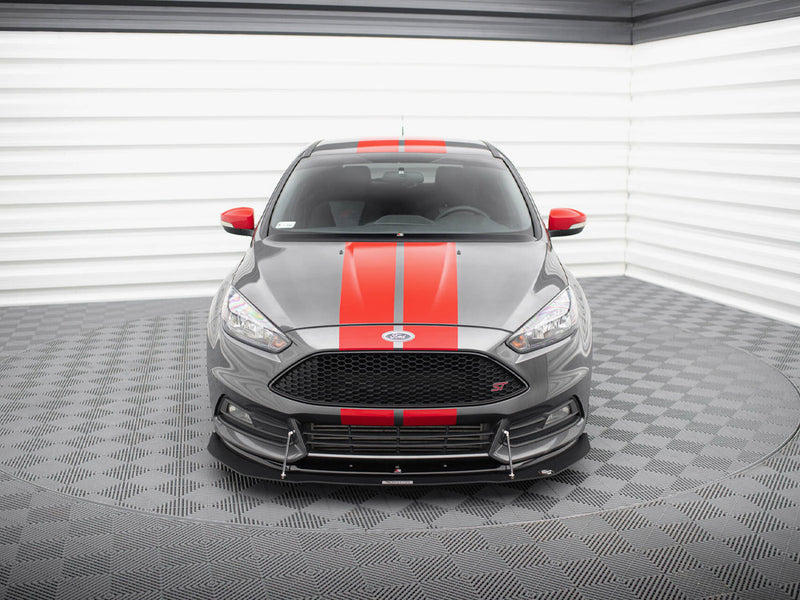 Maxton Design Hybrid Front Splitter V.1 Ford Focus ST Mk3 FL