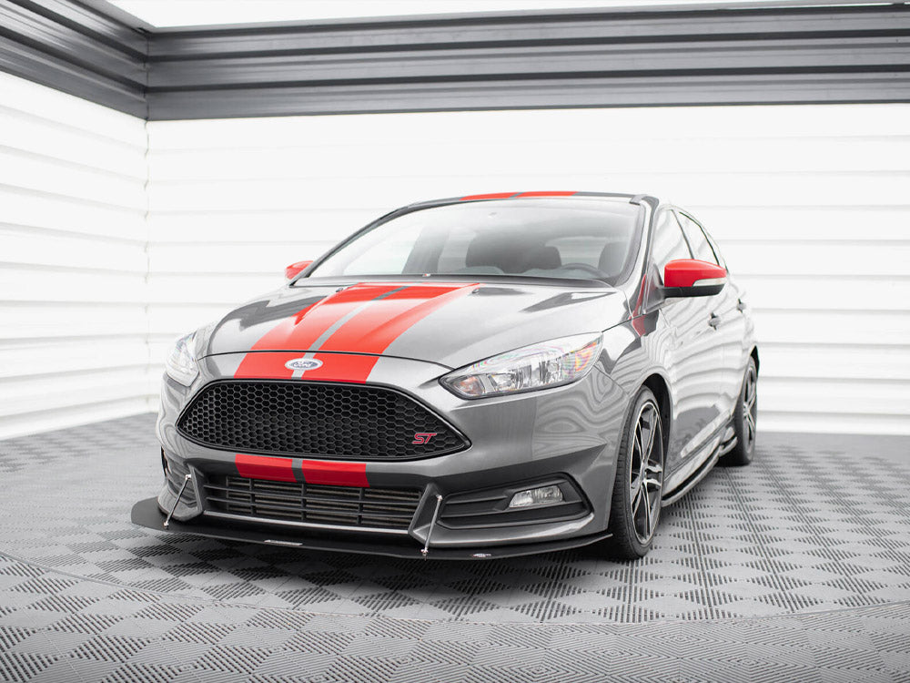 Maxton Design Racing Front Splitter V.1 Ford Focus ST Mk3 FL
